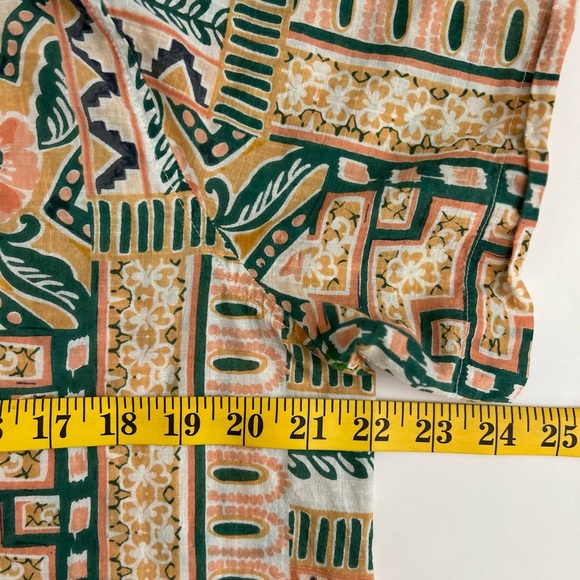 Billa77 Women's Floral and Geometric Print Women's Front Tie Top - Picture 8 of 9